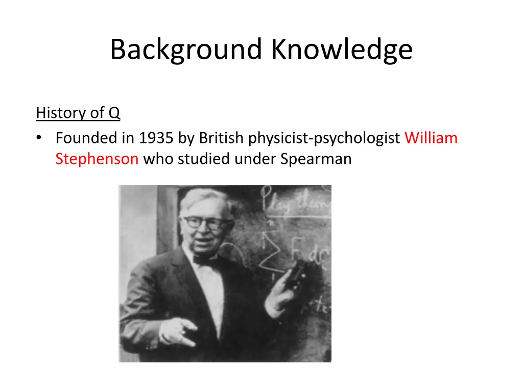 background knowledge