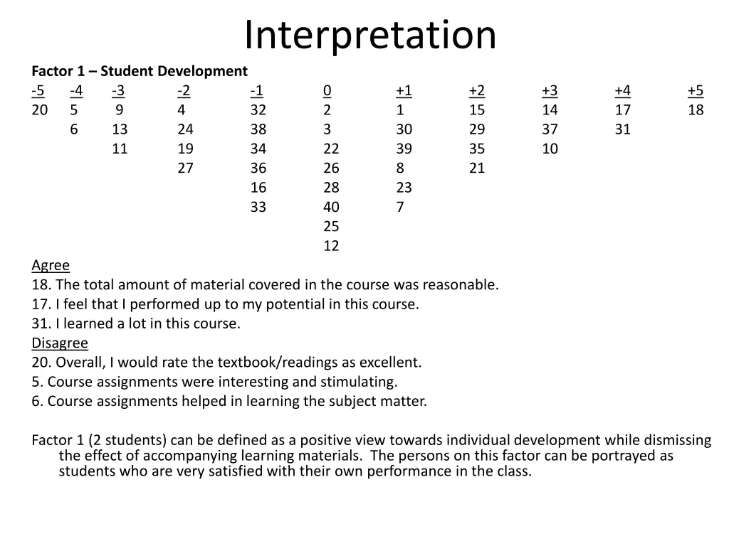 interpretation