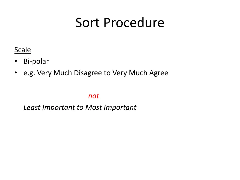 sort procedure 1
