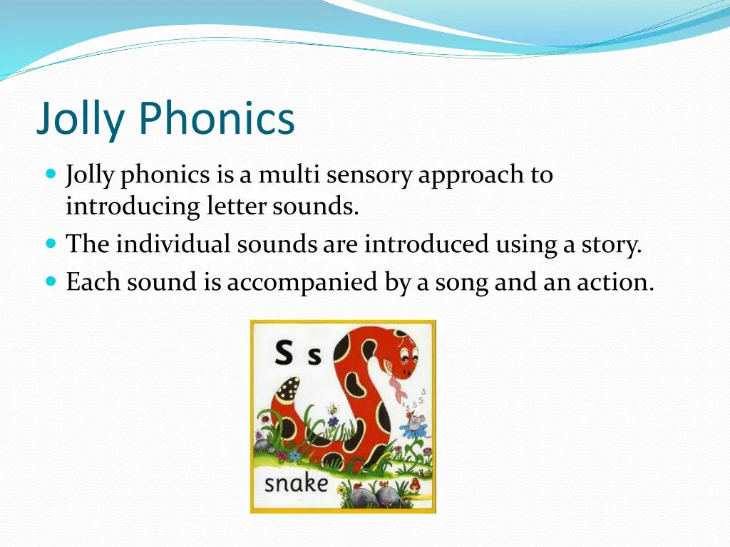 jolly phonics