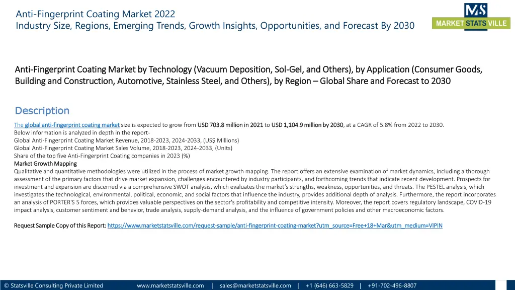 anti fingerprint coating market 2022 industry