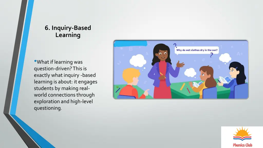 6 inquiry based learning