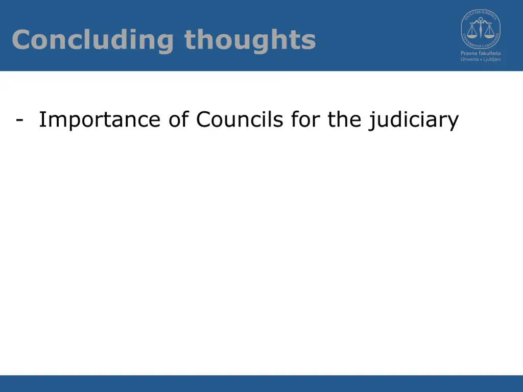 concluding thoughts