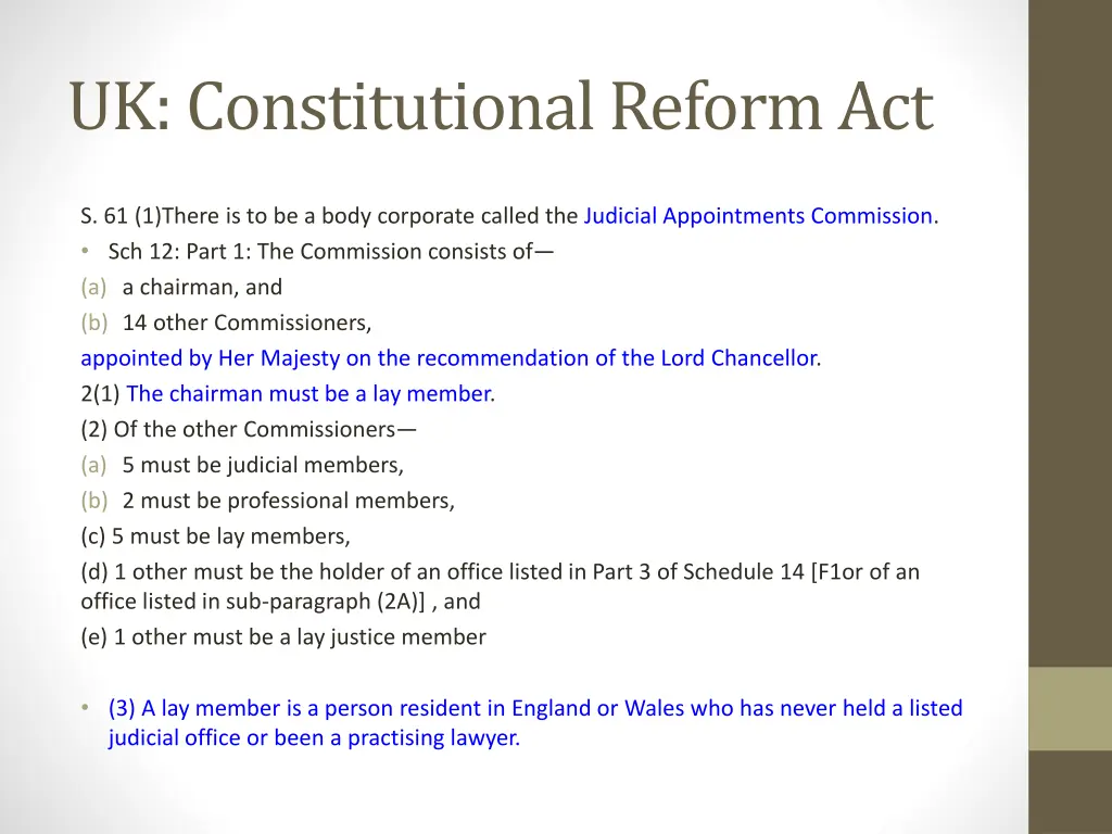uk constitutional reform act 1