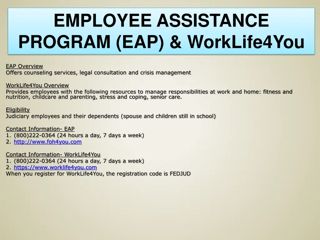 employee assistance program eap worklife4you