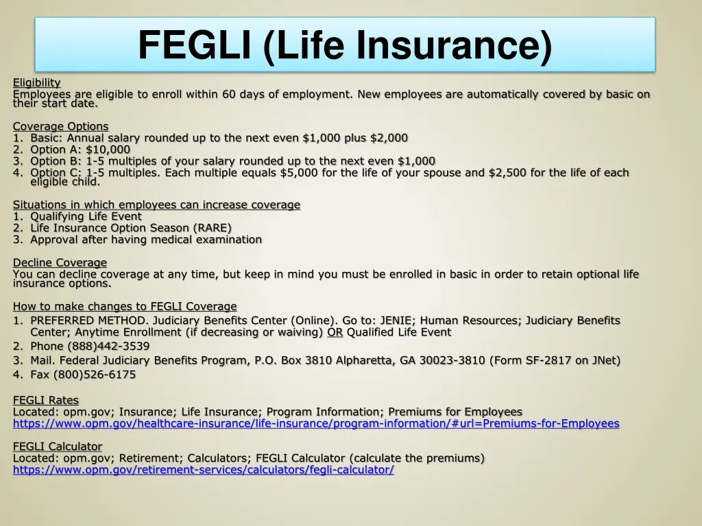 fegli life insurance