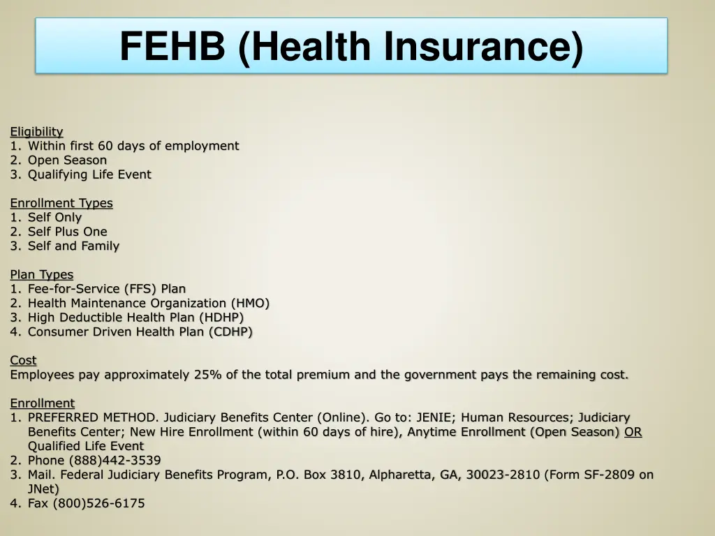 fehb health insurance