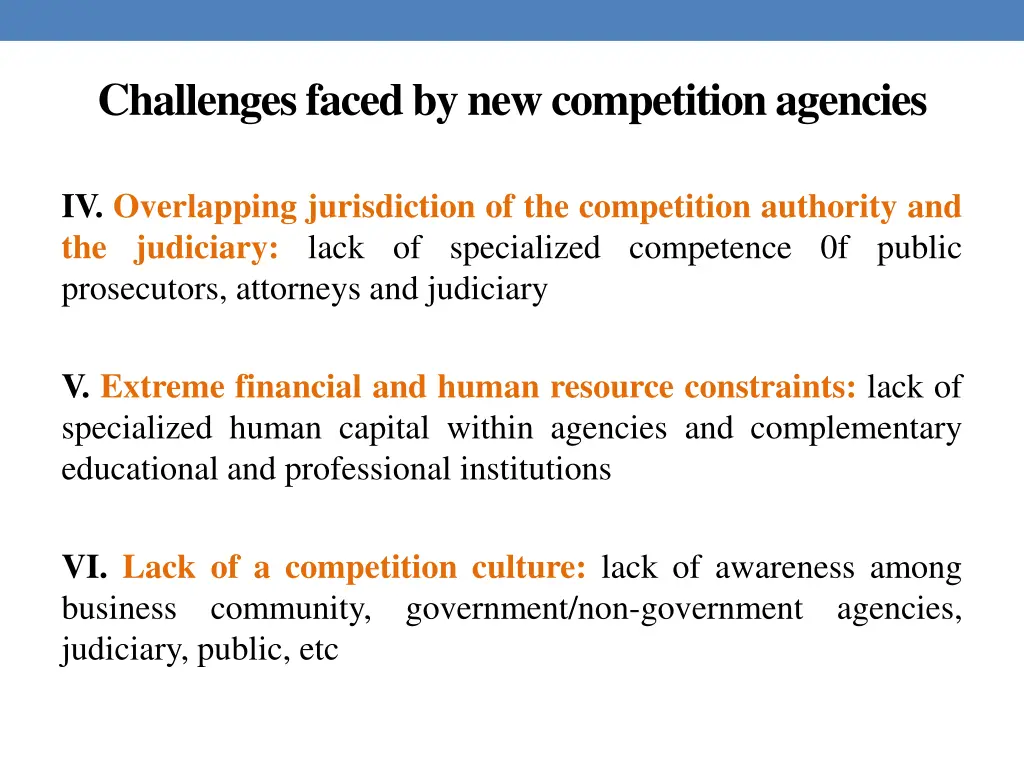 challenges faced by new competition agencies 1