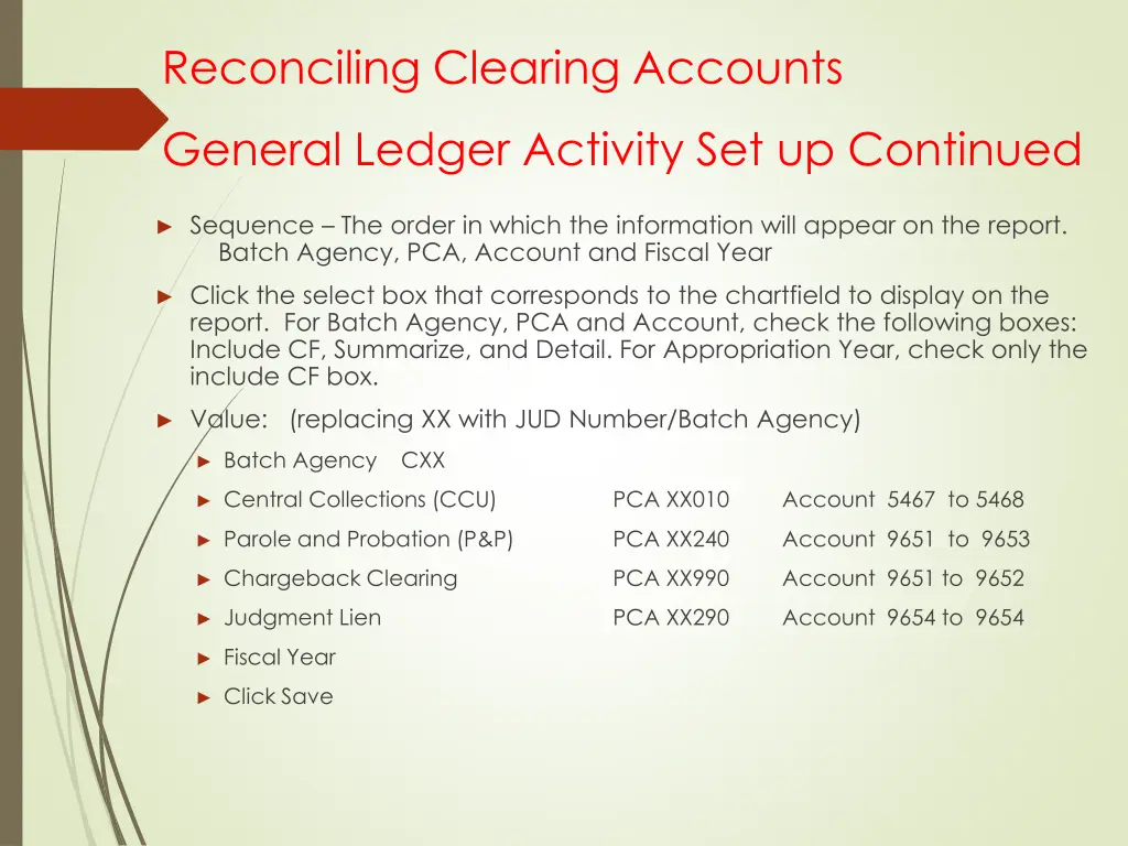 reconciling clearing accounts 2