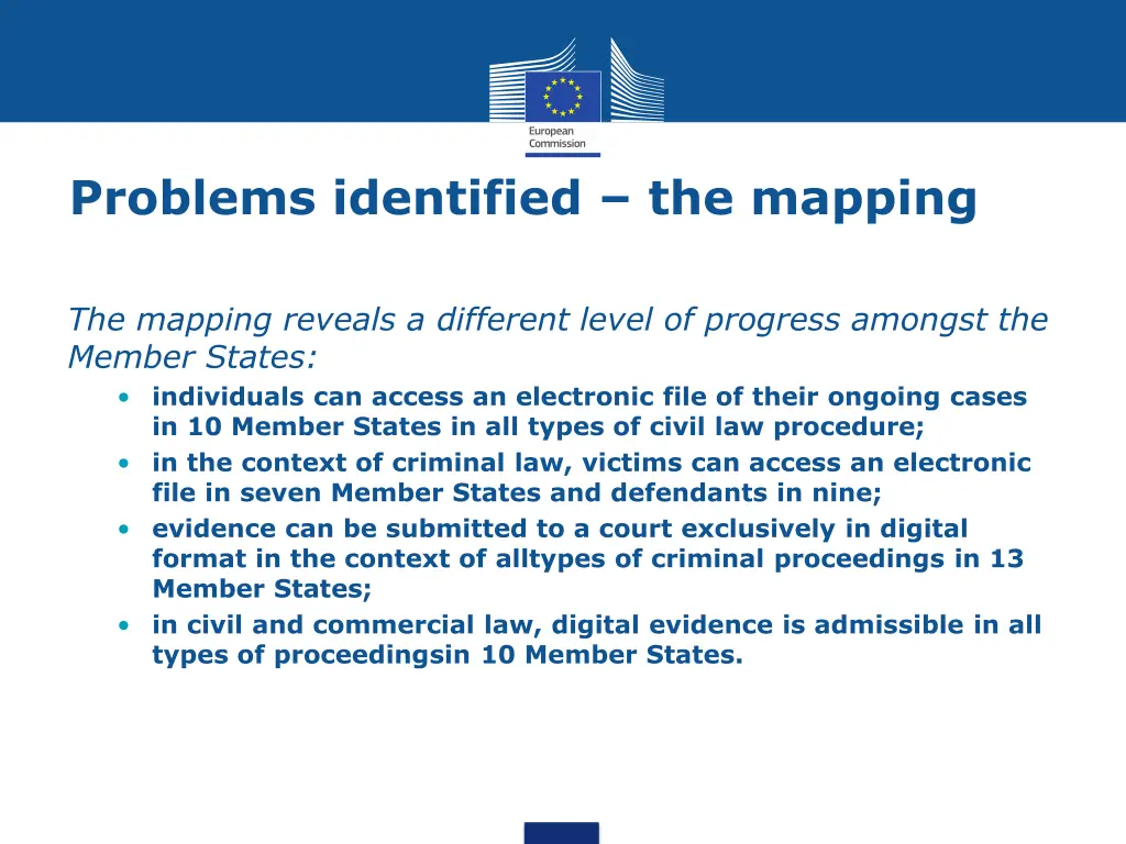 problems identified the mapping