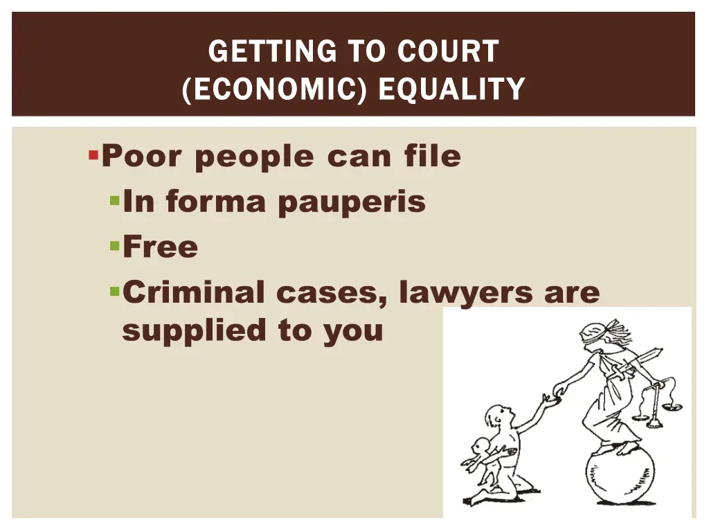 getting to court getting to court economic