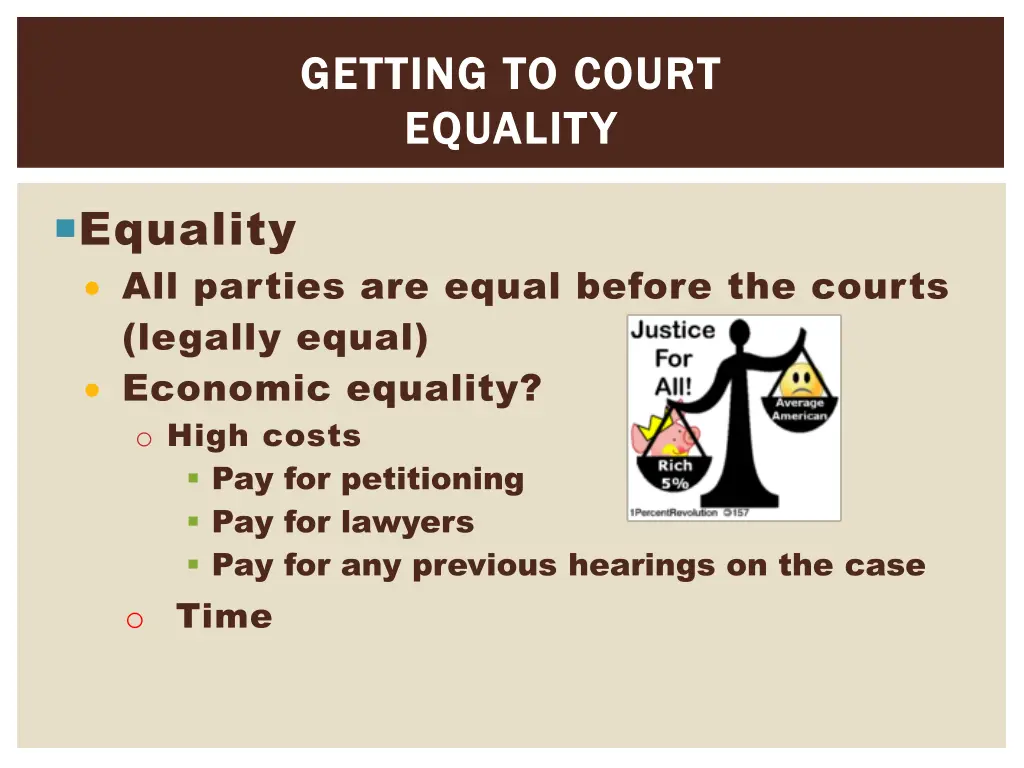 getting to court getting to court equality