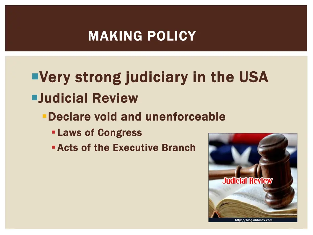 making policy making policy