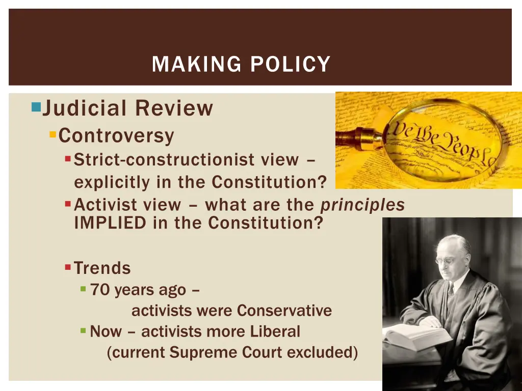 making policy