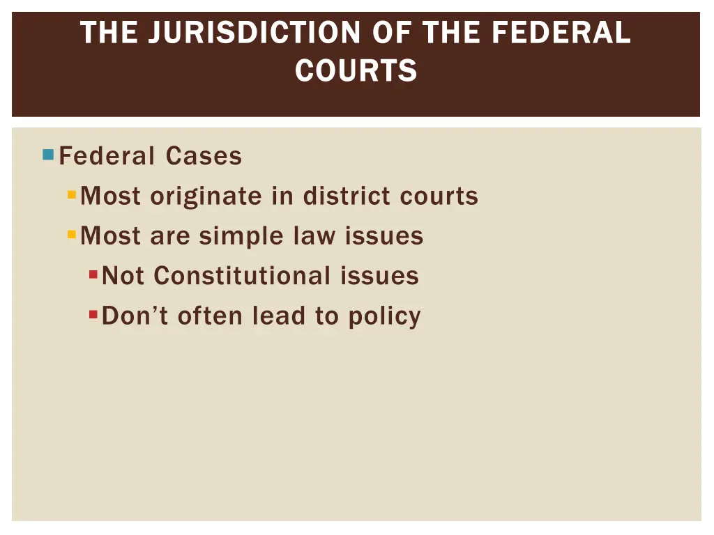 the jurisdiction of the federal the jurisdiction 1