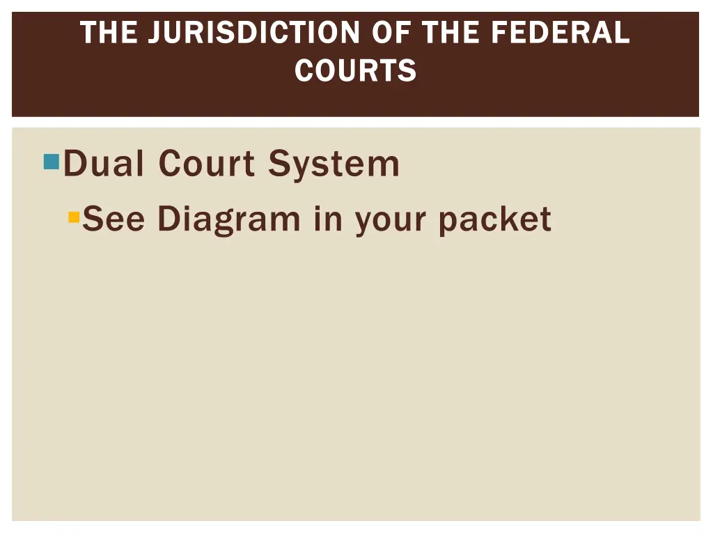 the jurisdiction of the federal the jurisdiction