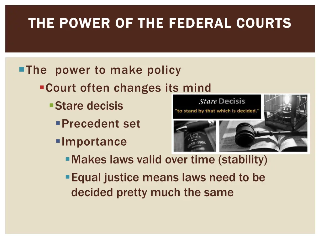 the power of the federal courts the power 1