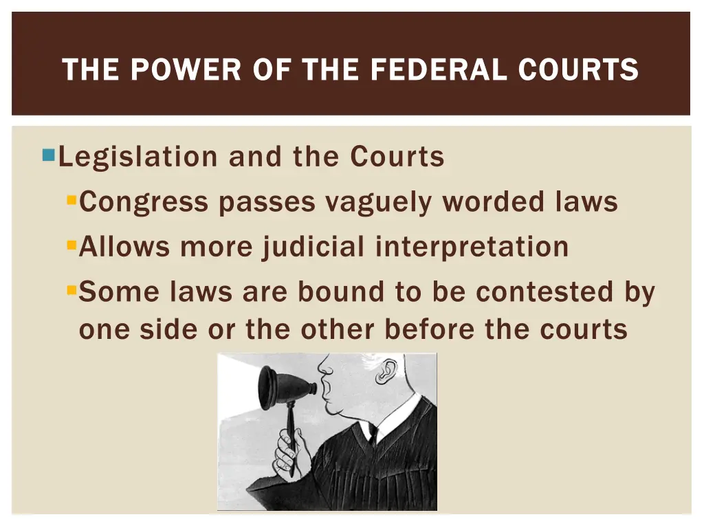 the power of the federal courts the power 7
