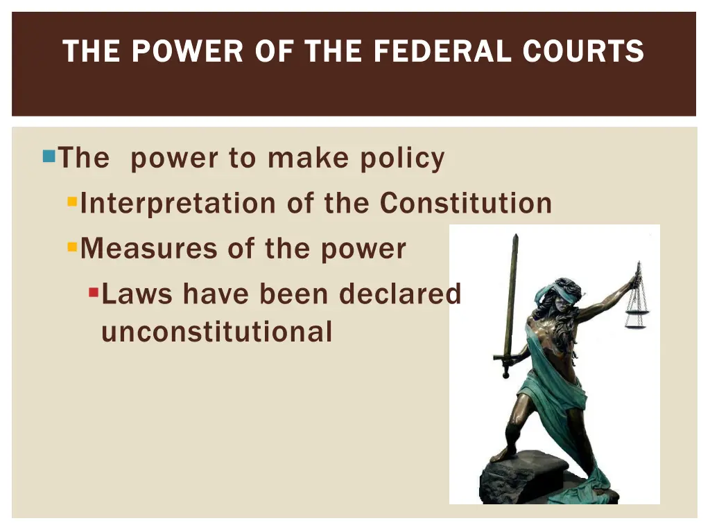 the power of the federal courts the power