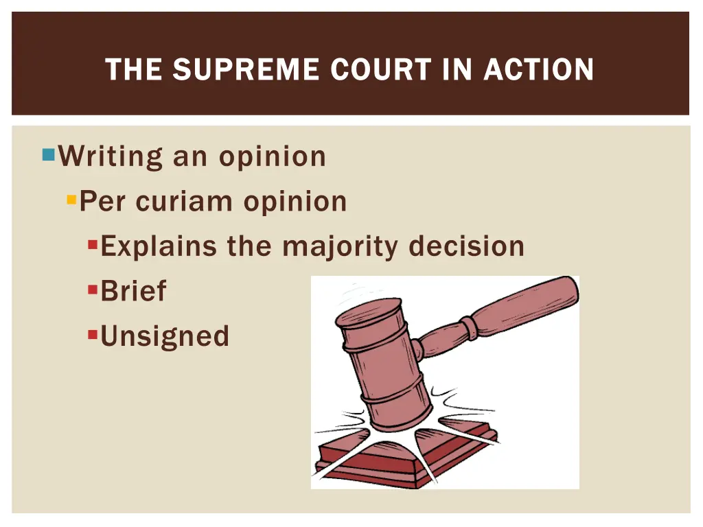 the supreme court in action the supreme court 4