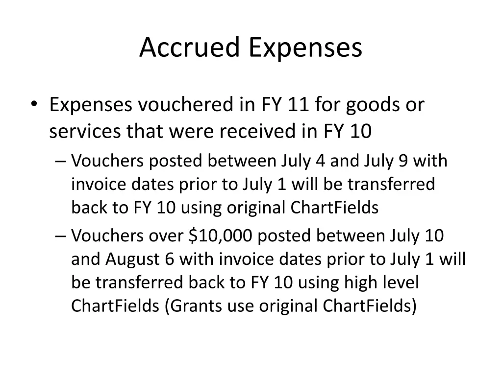 accrued expenses
