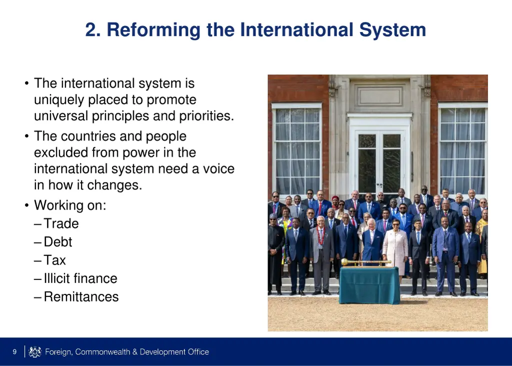2 reforming the international system