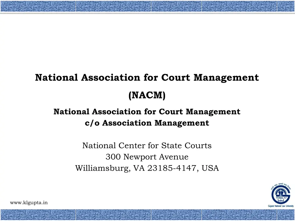 national association for court management