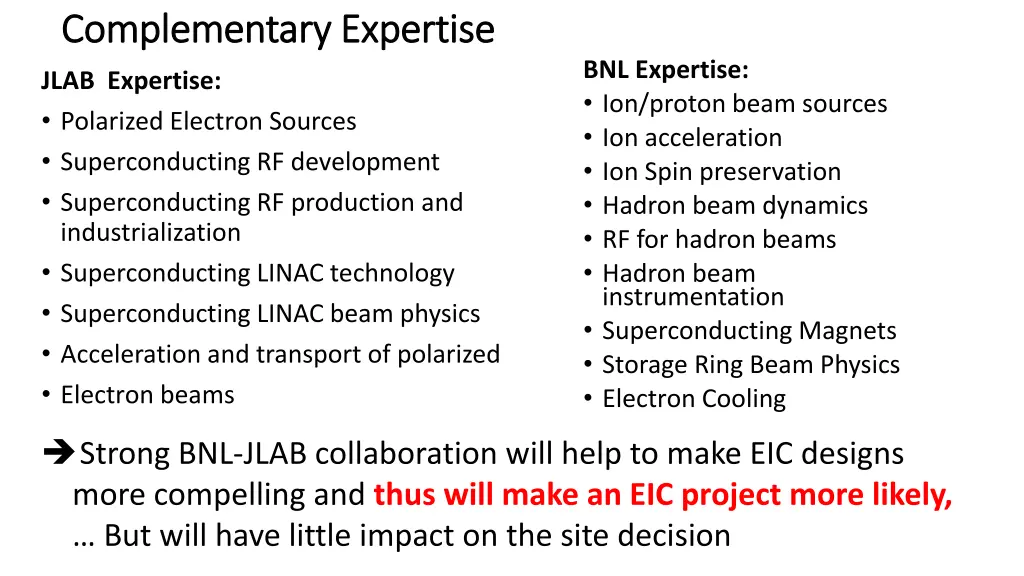 complementary expertise complementary expertise