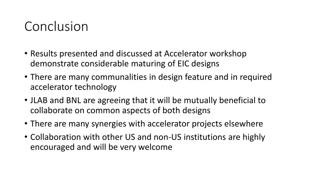 conclusion