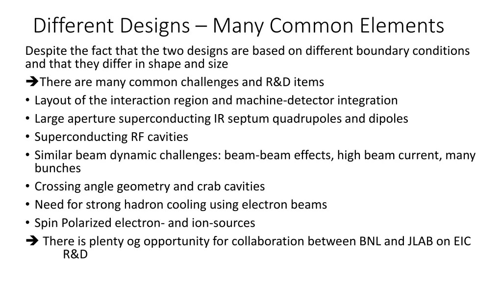 different designs many common elements despite