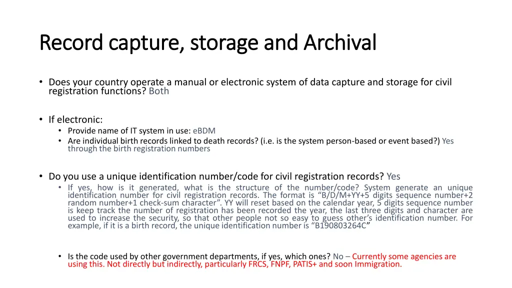 record capture storage and archival record
