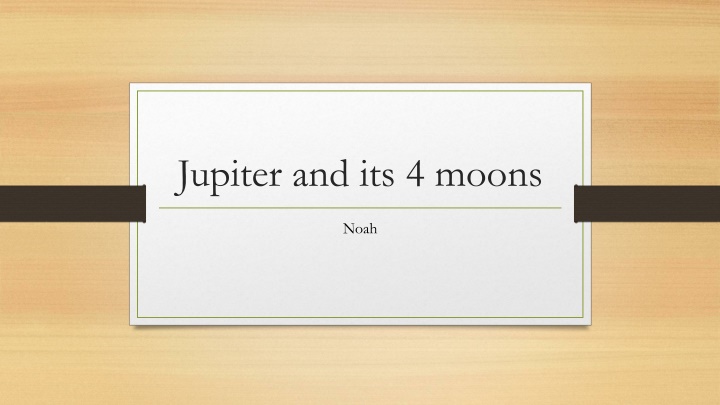 jupiter and its 4 moons