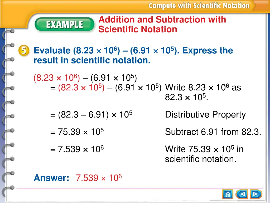 addition and subtraction with scientific notation 1