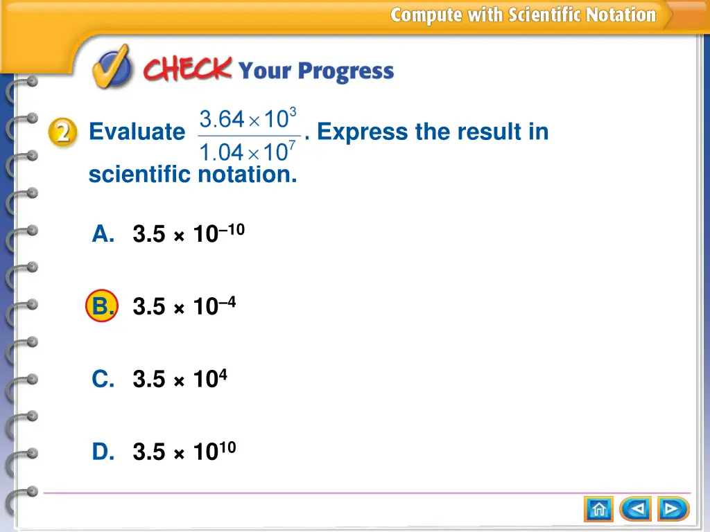 evaluate express the result in