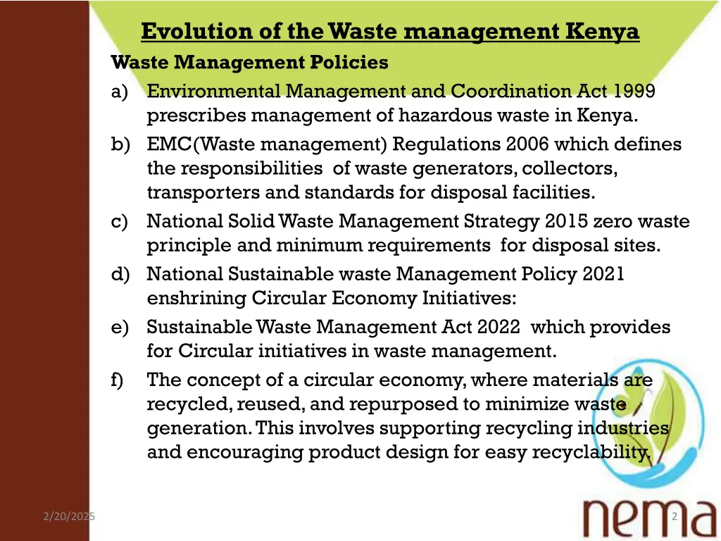 evolution of the waste management kenya waste