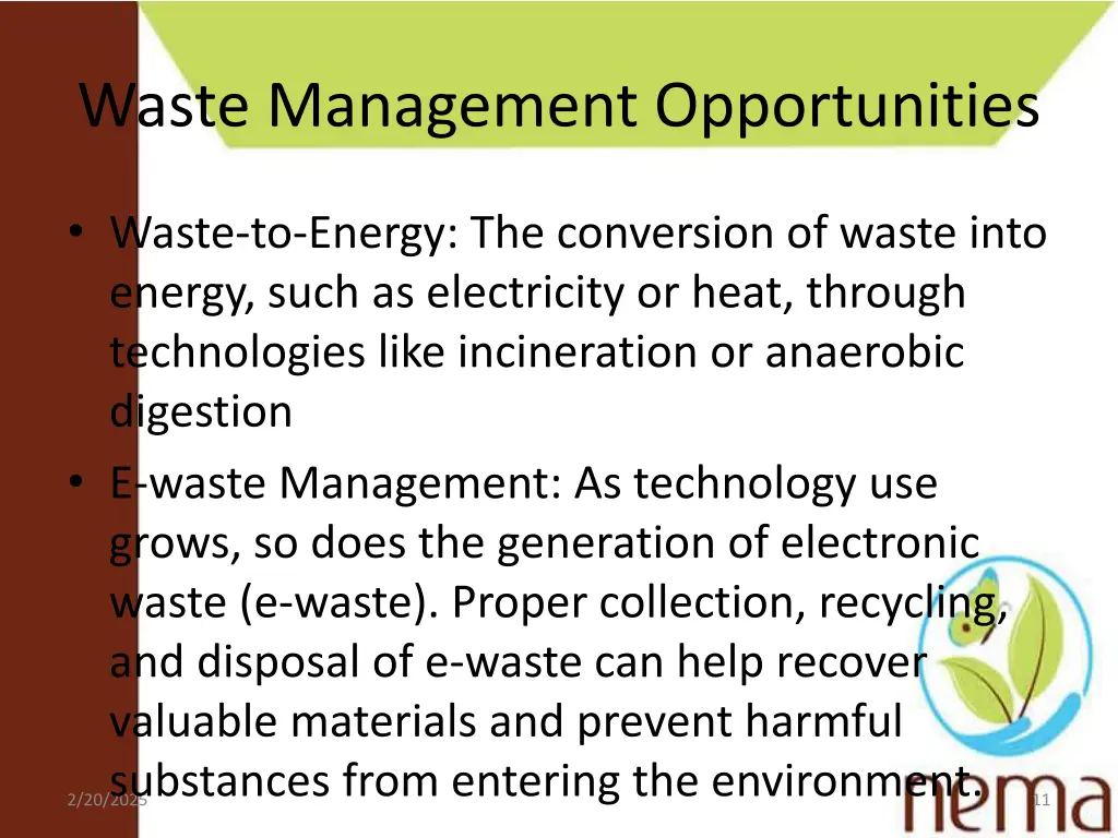 waste management opportunities 1