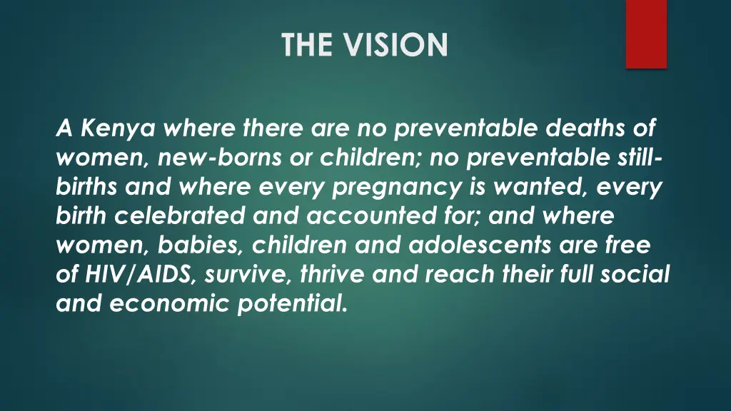 the vision