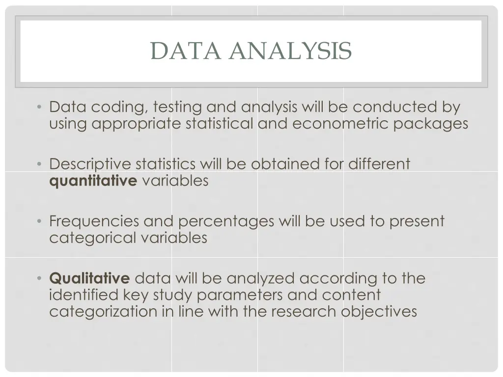 data analysis