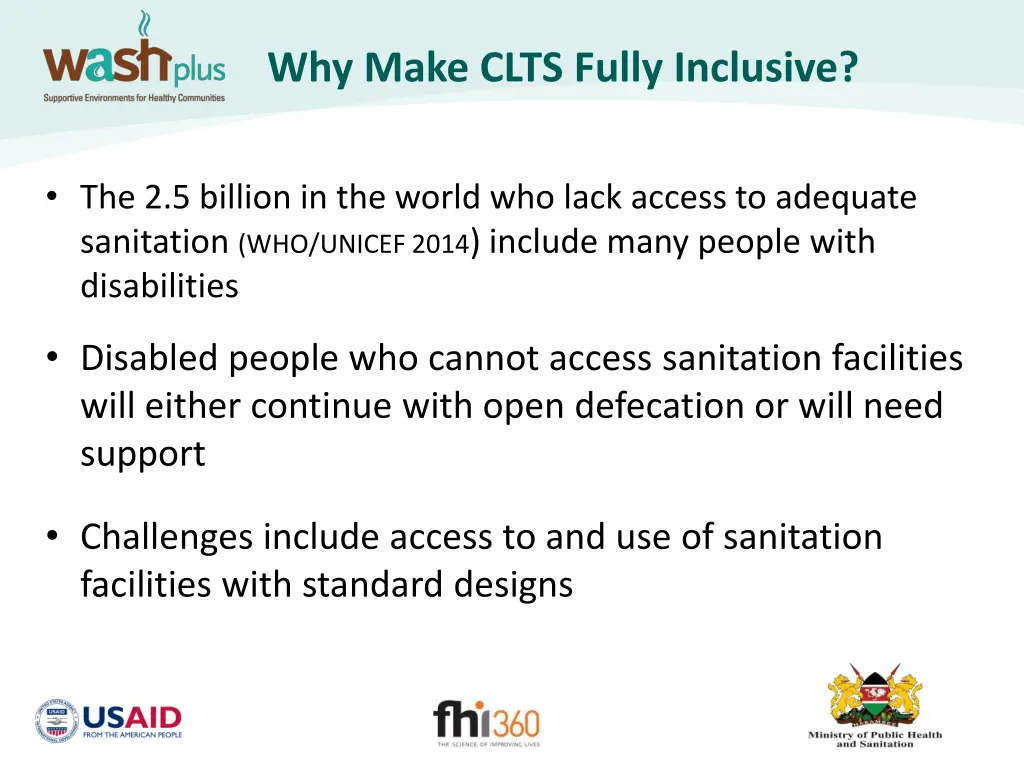 why make clts fully inclusive