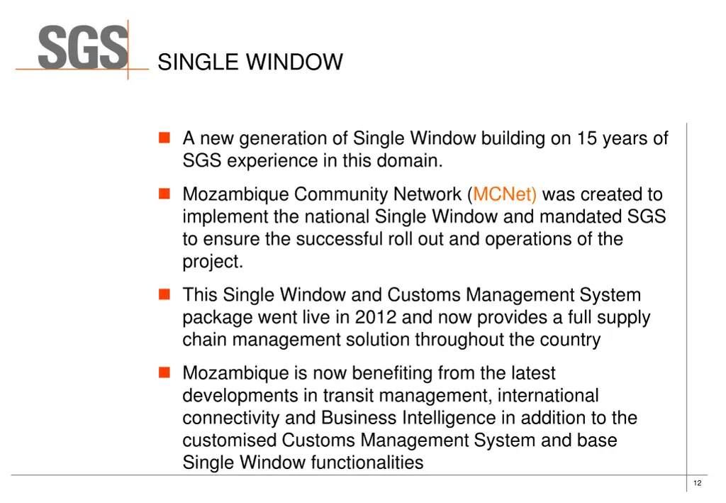 single window