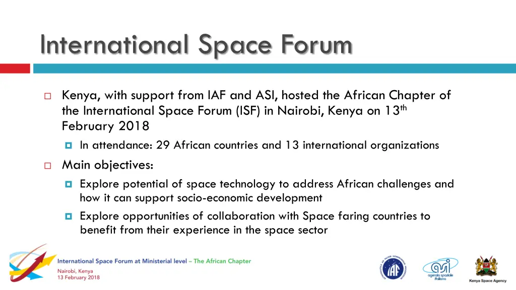 international space forum