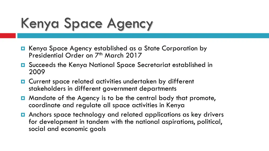 kenya space agency