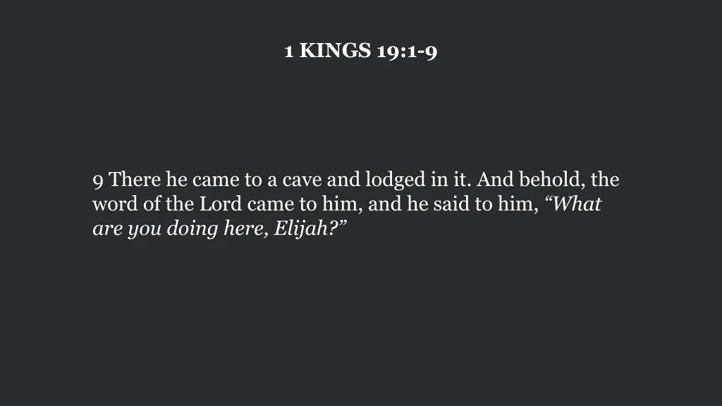 1 kings 19 1 9 2