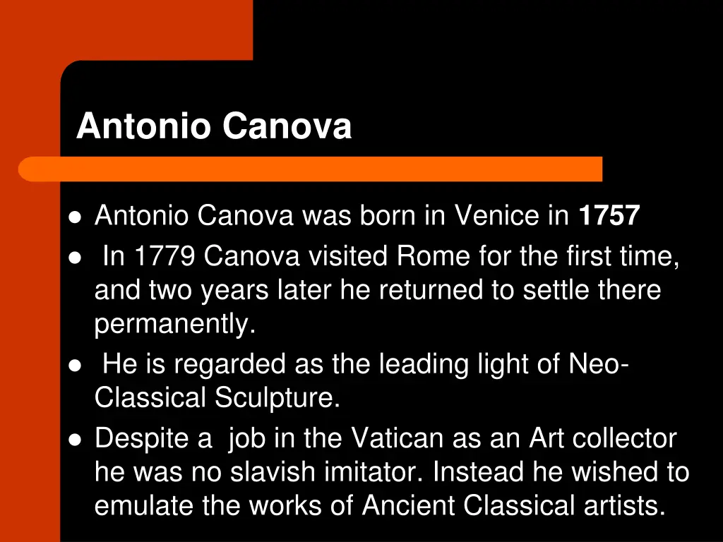 antonio canova