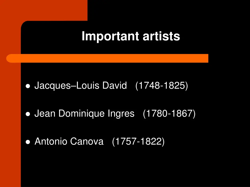 important artists