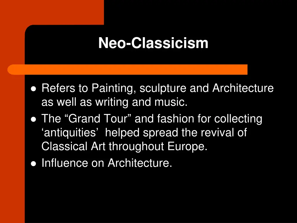 neo classicism 1