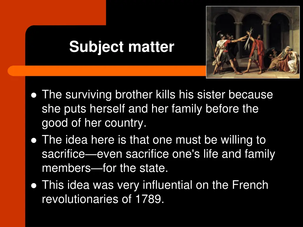 subject matter