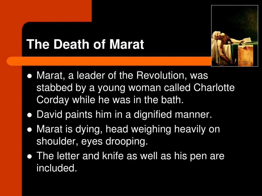 the death of marat
