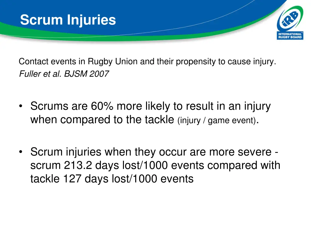 scrum injuries