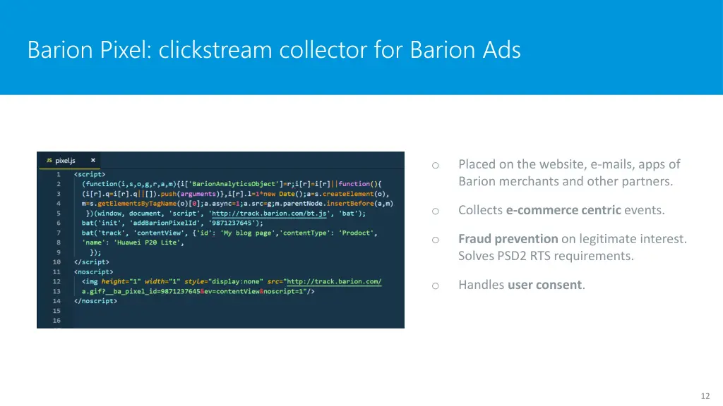 barion pixel clickstream collector for barion ads
